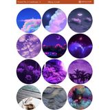 1 Adet Yuvarlak Gökyüzü ve Manzara Temalı 12*17 cm Sticker /scrapbook,bullet Journal,planlayıcı Için - roundskylandscape006