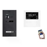 1 Aile Evi İçin Görüntülü Kapı İnterkomu Balter Evo-Hd-Mını Komple Sistem, 4,3" Siyah Monitör Ve Wifi 1X Monitör