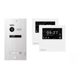 1 Aileli Ev İçin Görüntülü Kapı İnterkomu Balter Evo-Hd-Mını Komple Sistem, 4,3" Gümüş Monitör Ve Wifi 2X Monitör