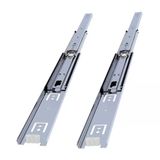 (1 Çift) Bilyalı Dolap Çekmece Rayı Metal En 4.3 Cm Uzunluk 30 Cm