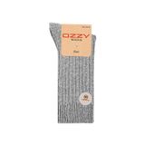 1 Çift Kışlık Gri Erkek Lambswool Yünlü Uyku Çorabı Soft Touch