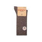 1 Çift Kışlık Kahve Erkek Lambswool Yünlü Uyku Çorabı Soft Touch