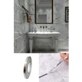 1 Cm 50 Mt Tuvalet Mutfak Banyo Fayans Mermer Arası Şerit Bant Gümüş Banyo Mutfak Için Şık Tasarım