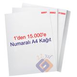 1 Den 15000 E Numaralı A4 Fotokopi Kağıdı