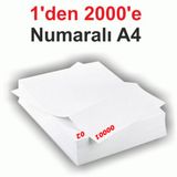1 Den 2000 E Numaralı A4 Fotokopi Kağıdı