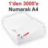 1 Den 3000 E Numaralı A4 Fotokopi Kağıdı