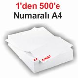 1 Den 500 E Numaralı A4 Fotokopi Kağıdı