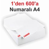 1 Den 600 E Numaralı A4 Fotokopi Kağıdı