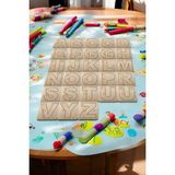 1 Fark Ahşap Puzzle Harfler Alfabe Eğitim Seti