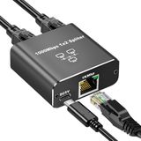 1 Gigabit Ethernet Anahtarı 2 Bağlantı Noktalı 1000MBPS, 1 Ila 2 Ethernet Splitter, Lan Ağ Anahtarı 1-2 Gigabit Ağ Bölücü, Bilgisayar, Hub, Anahtar, Yönlendirici ZR861