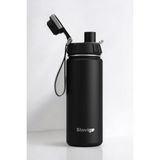 1 Hand Leak-Proof Sızdırmaz Çelik Termos 500 ml Black ST-207