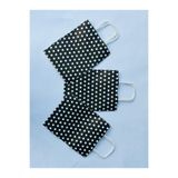 1.Kalite 18x8x24 Cm (3 Adet) Siyah Renk Beyaz Benekli Kraft Kağıt Çanta,Hediye Poşeti,Hediye Paketi