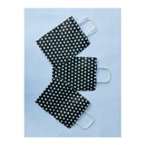 1.Kalite 18x8x24 Cm (3 Adet) Siyah Renk Beyaz Benekli Kraft Kağıt Çanta,Hediye Poşeti,Hediye Paketi