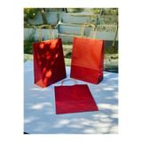 1.Kalite 18x8x24 Cm 3’ Lü Bordo Renkli Kraft Kağıt Çanta, Hediye Poşeti, Hediye Paketi, Kraft Çanta