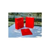 1.Kalite 18x8x24Cm 3’Lü Kırmızı Renkli Kraft Kağıt Çanta Hediye Poşeti Hediye Paketi Kraft Çanta
