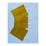 1.Kalite 18x8x24Cm 3’Lü Yağ Yeşili Renkli Kraft Kağıt Çanta Hediye Poşeti Hediye Paketi Kraft Çanta