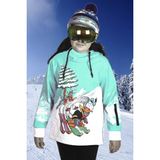 1. Kalite Su Geçirmez Yeşil Unisex Kız Çocuk Snowboard ve Kayak Montu - 5 - 6 Yaş - Pembe