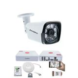 1 Kameralı Güvenlik Kamerası Seti - 5Mp Sony Seculens, 6 Atom Led, 1080P Full Hd Ahd, Gece Görüşlü, Metal Kasa