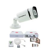 1 Kameralı Güvenlik Kamerası Seti - Gece Renkli 5Mp Sony Seculensli 1080P Full Hd Ahd, 4 Warm Led, Colorvu - Plastik Kasa