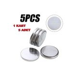 1 KART 5 ADET - Cr 2032 3V Şekerölçüm Cihazı Pili Bios Anakart CR2032 ARABA OTO KEPENK KUMANDA PİLİ