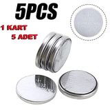 1 KART 5 ADET - CR2032 Bmw Oto Kumanda Pili CR2032 3V Lityum Para Pil 5'li Blister