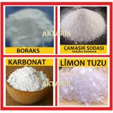 1 Kg. Boraks 1 Kg. Karbonat 1 Kg. Limon Tuzu 1 Kg. Çamaşır Sodası