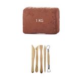 1 KG Kırmızı Kahverengi Seramik Hamuru Çömlek Kili