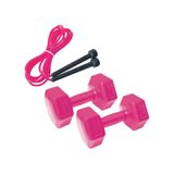 1 KG x 2 Adet Dambıl Seti Dumbell + Kondisyon Atlama ipi