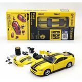 1 Kutu 1:42 Ford Mustang Gt 2018 Sarı Araba Modeli Modifiye Edilebilir, Kapıları Açılabilir, Aksesuarları Değiştirilebilir, Oyuncak