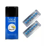1 Kutu Super Viga 150000 Etkili Ozel Mavi Sprey+Orjinal Mavi Cobra 130Mg 6'Lı X 2 Dizi Kobra Vücut Geliştirme Takviye Ve Enerji Takviyesi Tablet
