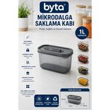 1 L Mikrodalgaya Uygun Kapaklı Plastik Saklama Kabı Çok Amaçlı Gıda Saklama Kutusu