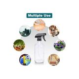 1 Litre Fonksiyonlu Şeffaf Sprey Şişesi 1000ml Tetikli Sprey Bidonu Su Kabı, Berber Fısfısı Boş Şişe