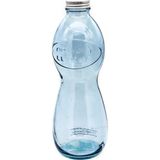 1 Litre Mavi Su Şişesi, Hafif ve Sağlıklı Içim Için Tasarlandı - Ahşap - Ceviz