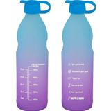 1 Lt Motivasyon Su Matarası Cam Su Şişesi 1000 ml