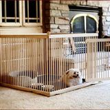 1 m2 sık aralıklı ahşap köpek çiti (küçük irk)