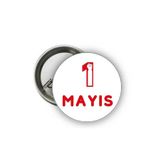 1 Mayıs Rozeti - İşçi Bayramı Rozetleri 20 Adet - Model 2