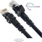 1 Metre Cat6 Network-Ağ-Ethernet Kablosu Siyah