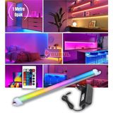 1 Metre Opak Rgb 16 Renk Kumandalı Çubuk Şerit LED Renk Değiştiren LED Işık SB-6540 - Çok Renkli