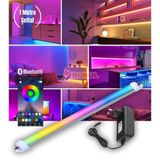 1 Metre Şeffaf 256 Renk Bluetooth Kontrol Rgb Çubuk Şerit LED Renk Değiştiren LED Işık SB-6543