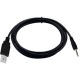 1 Metre Usb To 2.5 Mm Aux Kablo Kameralı Kol Saati Kablosu