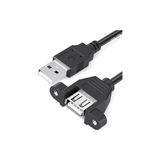 1 Metre Vidalı USB Uzatma Kablosu Montaj Tipi USB Uzatma Kablosu 1 Metre