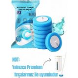 (1 Paket) Premium Hijyenik Tuvalet Temizleme Süngeri / 8 Adet (Deniz Estinisi) Deterjanlı Tek Kullanımlık Tuvalet Temizleme Süngeri - Çok Renkli - Standart
