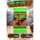 1 Pkt Panini Top Class 2025 Euroleague Basketbolcu Kartı Kapalı Paket 8 Kart