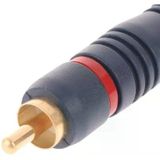 1 RCA Erkek 2 RCA Dişi 25 Cm Anfi Y Kablo, Siyah