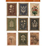 1 Sayfa Pul Temalı 12*17 cm Sticker /scrapbook, Bullet Journal, Planlayıcı,defter Için - Stamp-1