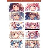 1 Sayfa Tatlı Anime Kız Temalı 12*17 cm Sticker /scrapbook, Bullet Journal, Planlayıcı, Defter - ctanmgrl001