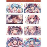 1 Sayfa Tatlı Anime Kız Temalı 12*17 cm Sticker /scrapbook, Bullet Journal, Planlayıcı, Defter - ctanmgrl005