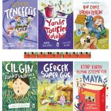 1. Sınıf-Bir Deniz Dolusu Iyilik, Çılgın Bir Kovalamaca, Yanlış Tarifler Kulübü, Bitmeyen Teneffüs, Kitap Kurdu Olmak Istemeyen Maya, Gerçek Süper Güç(6kitap)