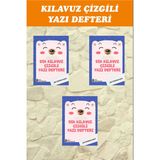 1.sınıf Dik Temel Harflerle Kılavuz Çizgili Yazı Defteri Büyük Boy - 3 Adet