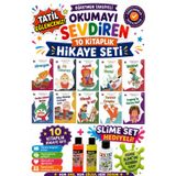 1. Sınıf Öğretmen Tavsiyeli Okumayı Sevdiren 16 Sayfa 10 Kitaplık Hikaye Seti (Slime Set Hediyeli)